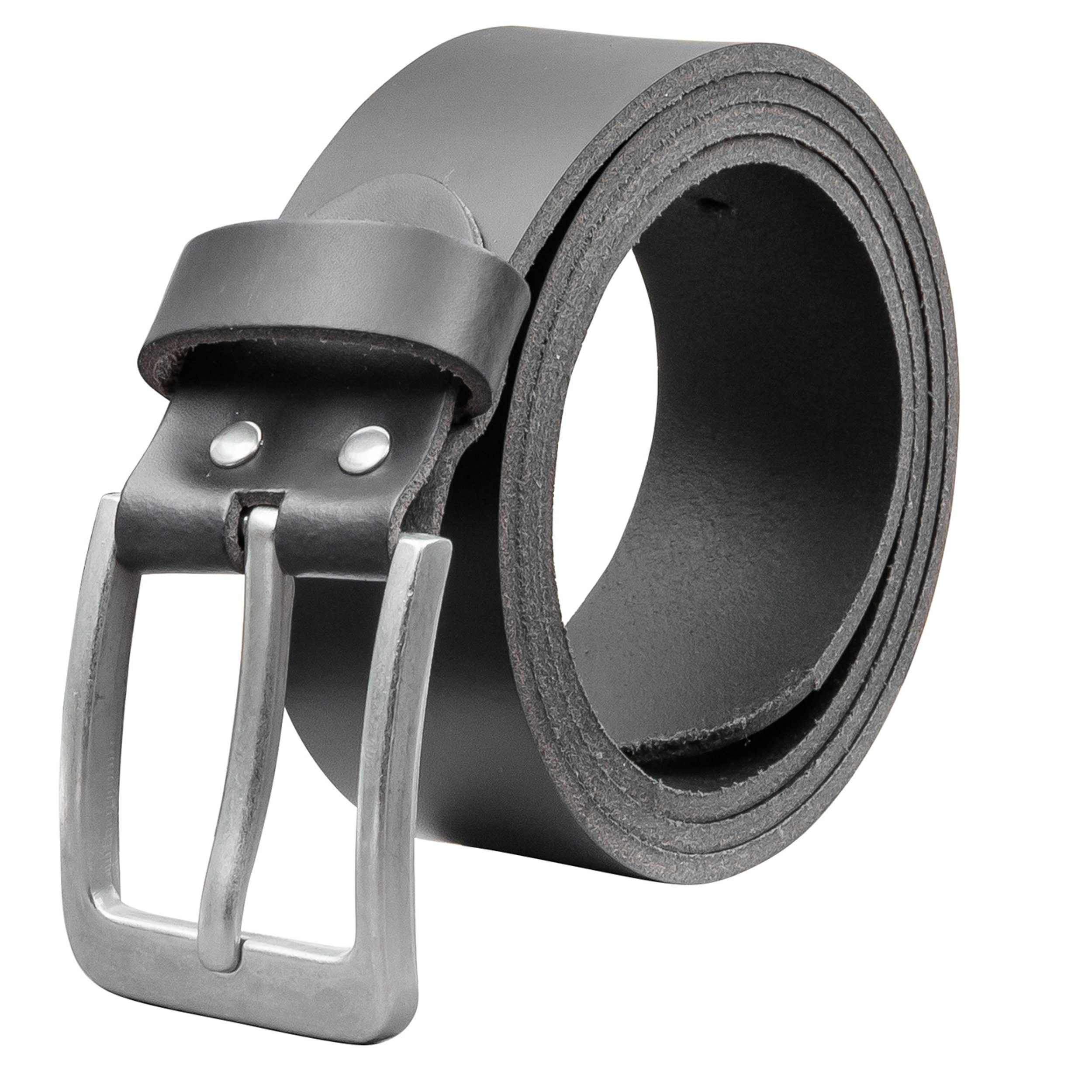 Ledergürtel OM56-PL-Schwarz