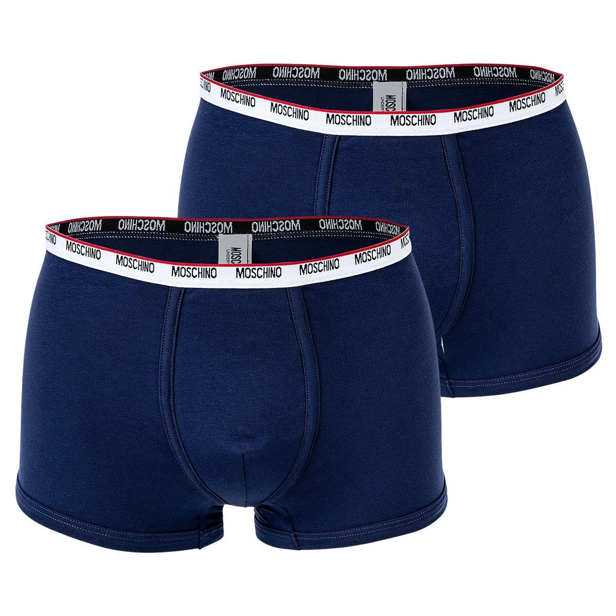Moschino Boxer Herren Shorts 2er Pack - Trunks, Unterhose, Cotton Blau