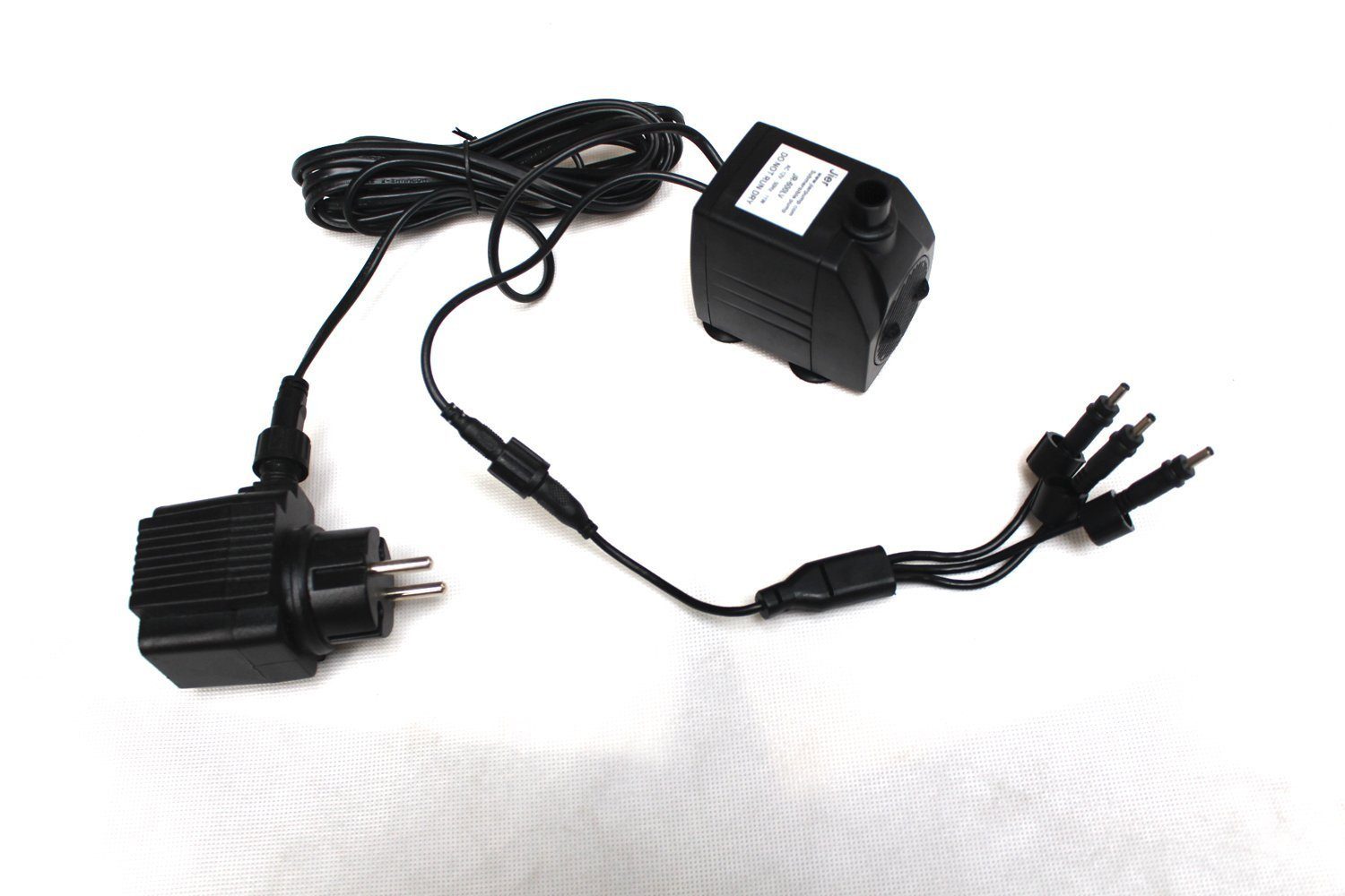 Arnusa Waterfall Garden Fountain SB109 Large Cascade in Stone Look, (Complete Set, 2 pcs), Fountain with LED Lighting