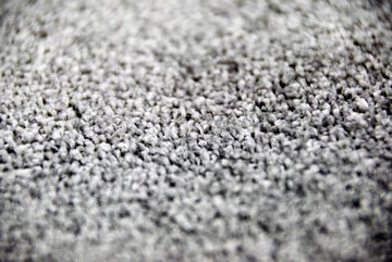 Teppich Moderner Teppich Wohnzimmerteppich uni einfarbig anthrazit grau, Carpetia, rechteckig, Höhe: 17 mm