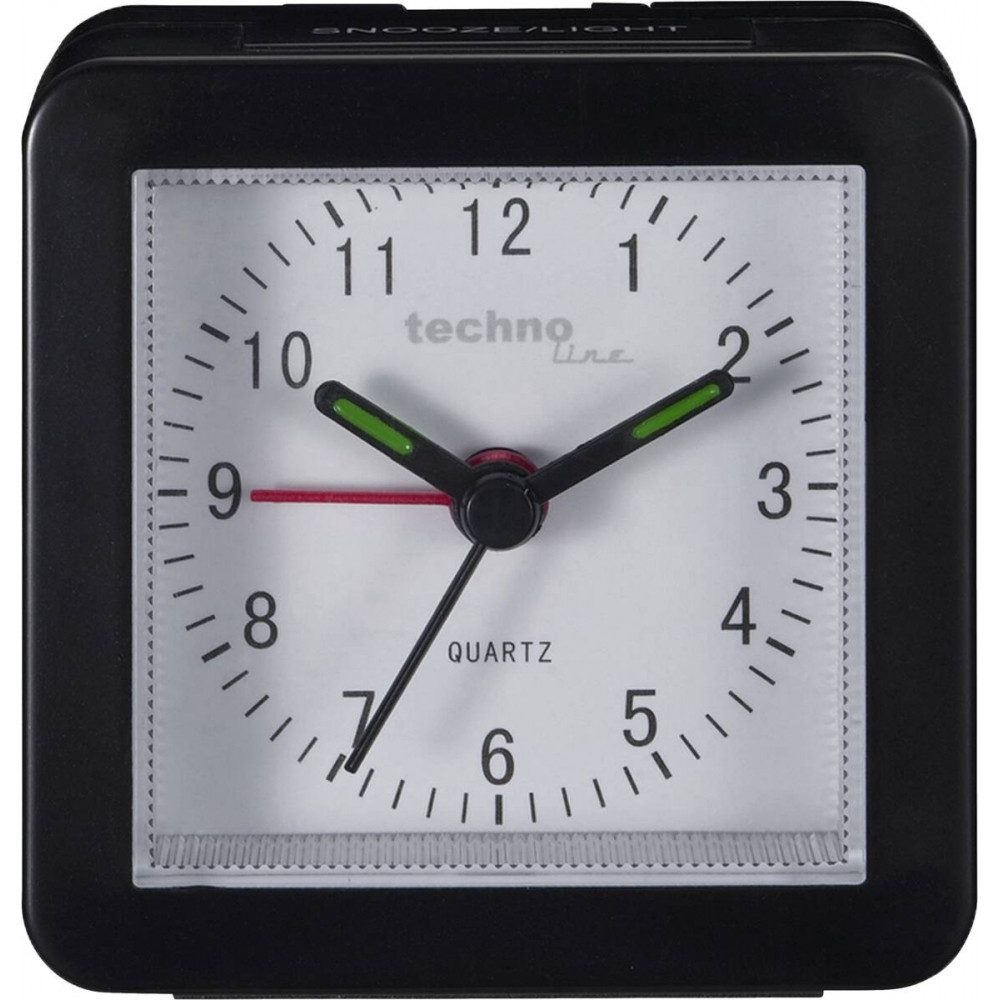 Wecker Geneva SC -analog -Wecker - Kunststoff - schwarz
