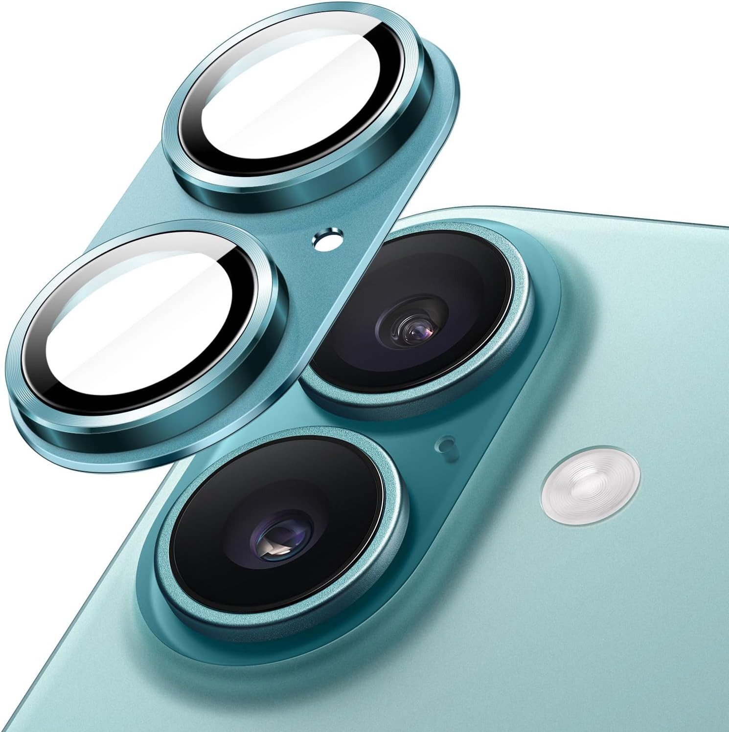 MSM Kameraschutzglas 3D Kameraglas für Apple iPhone 16 / 16 Plus Schutz Panzerfolie Titan