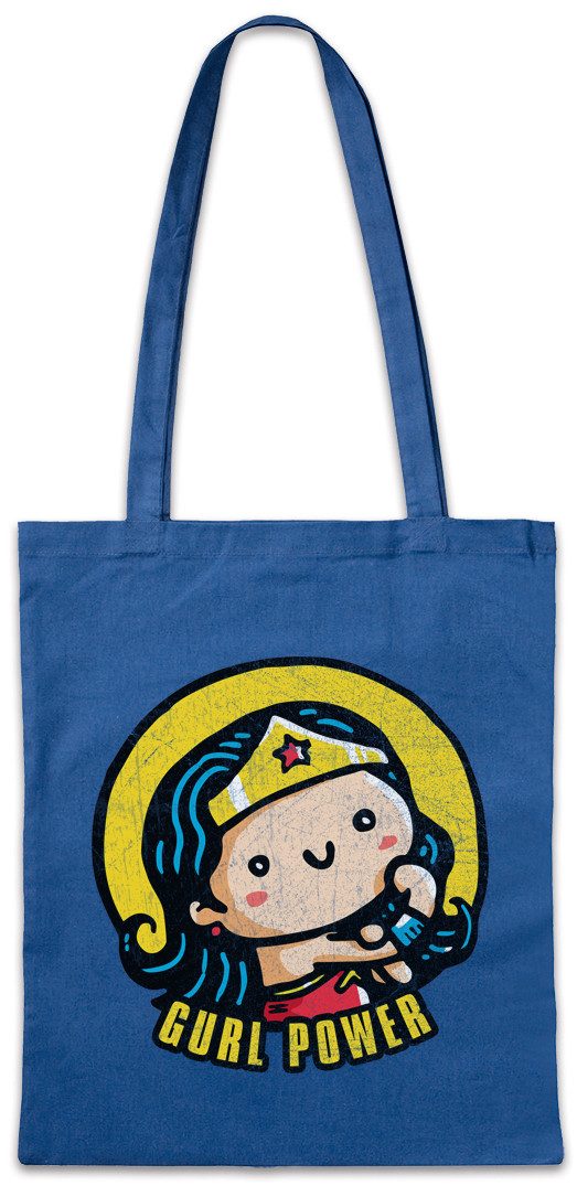 Beuteltasche Gurl Power II Stofftasche Girls Wonder Fun Comic Look Girl Woman Hero