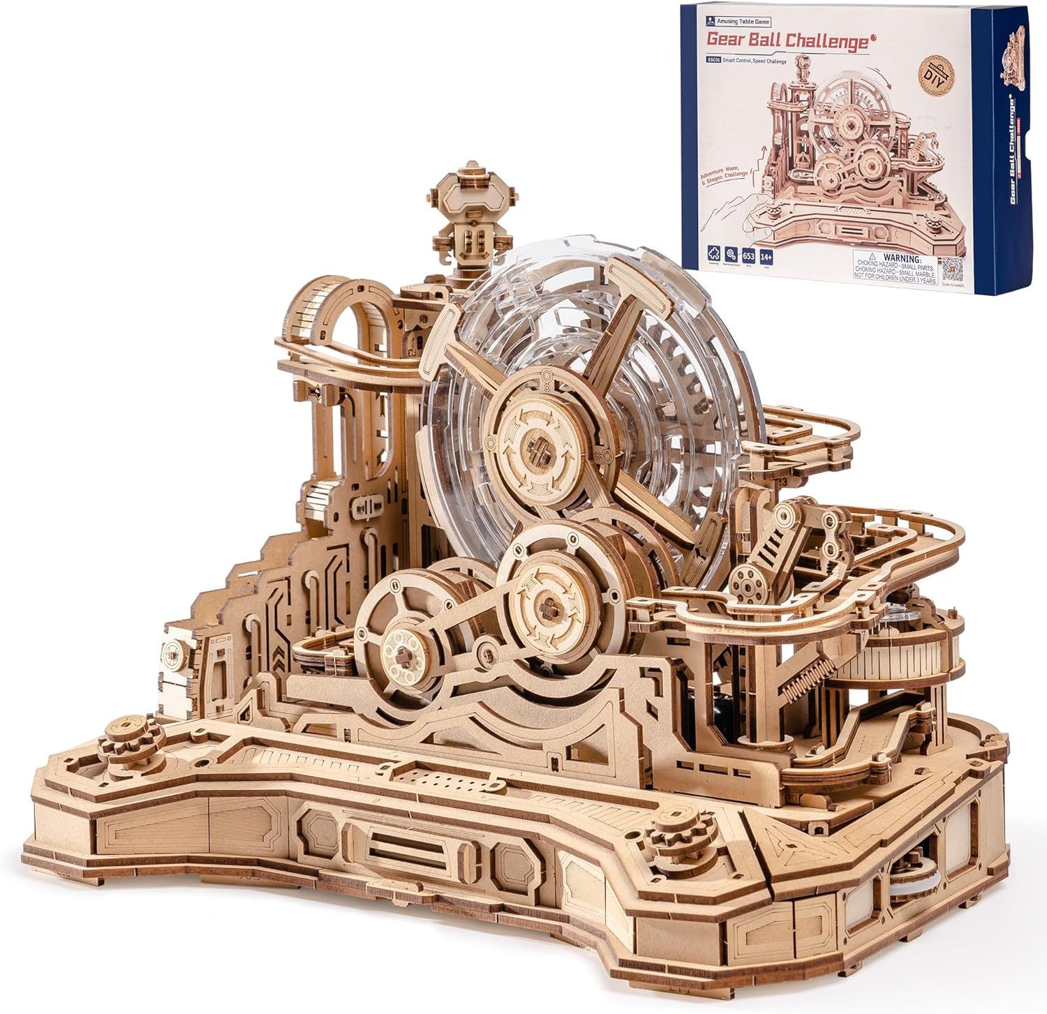 ROKR 3D-Puzzle Gear Ball Challenge, 653 Puzzleteile
