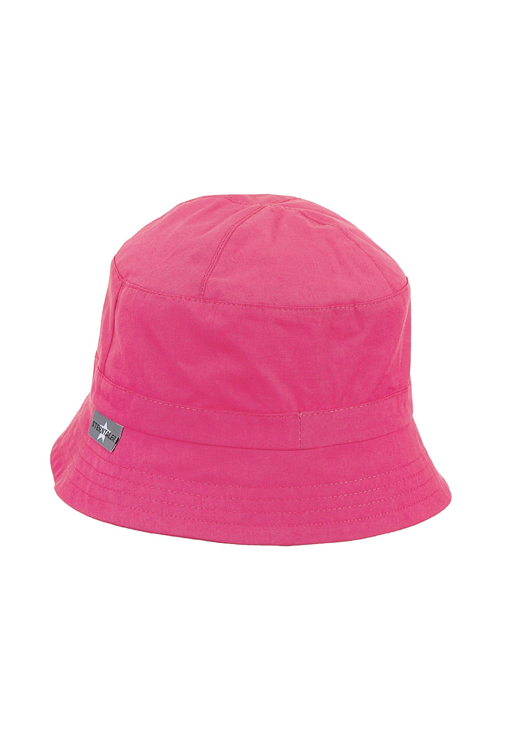 Sterntaler® Beanie Hut (1-St., Kinderhut bedruckt ideal für den Sommer) Sonnenhut aus UV-Popeline mit breiter Krempe magenta