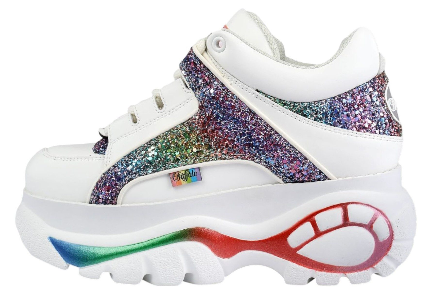Buffalo 1636656 1339-14 White Rainbow Sneaker