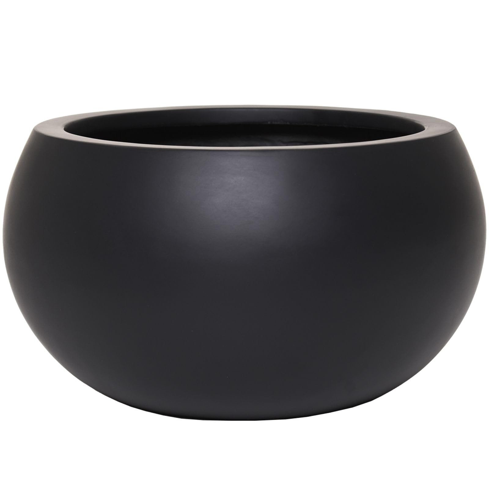 VIVANNO Blumentopf Fiberglas MORINO Rund - Anthrazit Matt (1 St), 35x19 cm günstig online kaufen