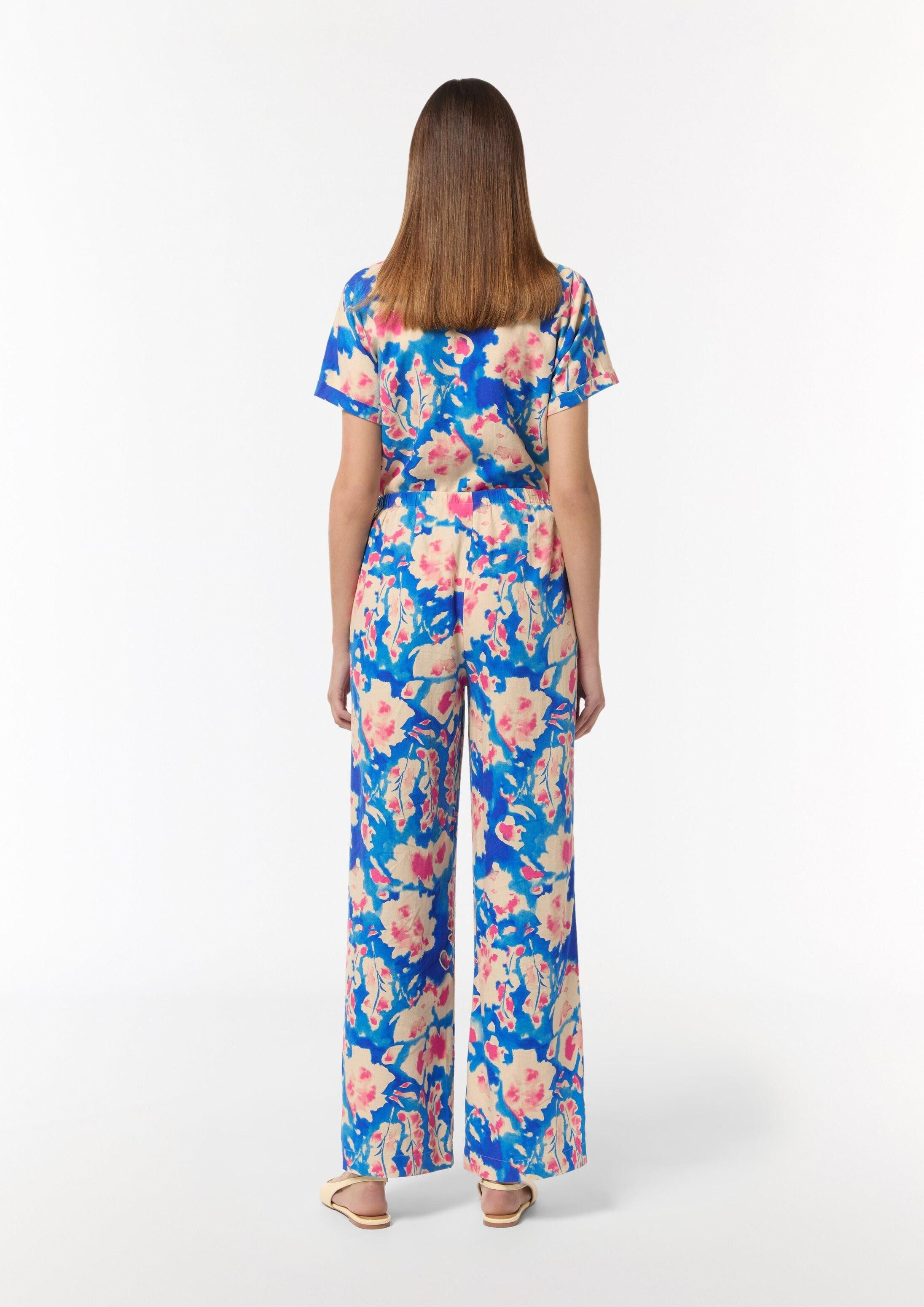 comma Chinos Hose Hose aus Leinenmix
