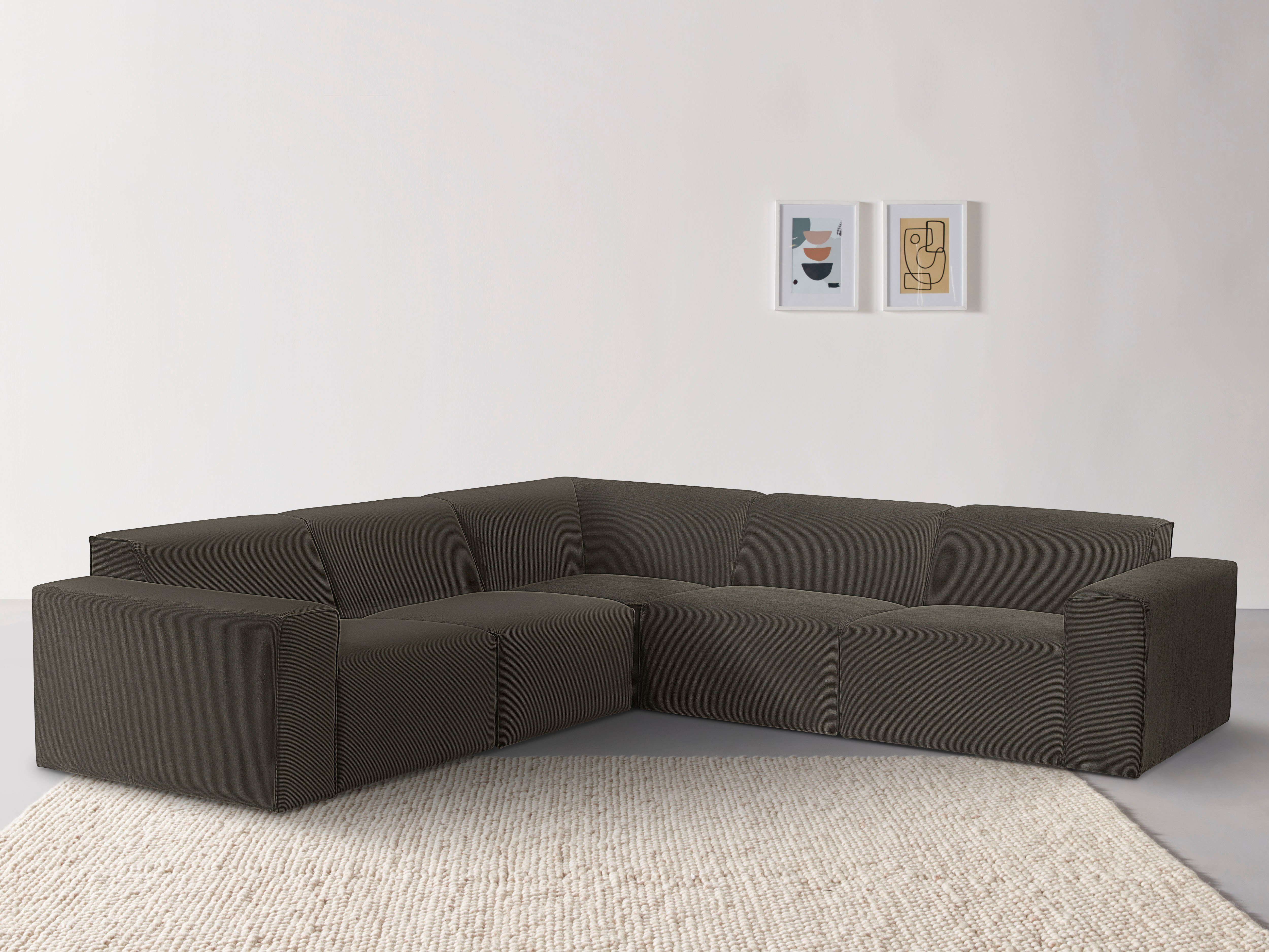ᐅ andas Ecksofa Kalix, LForm, auch mit recyceltem Stoff erhältlich