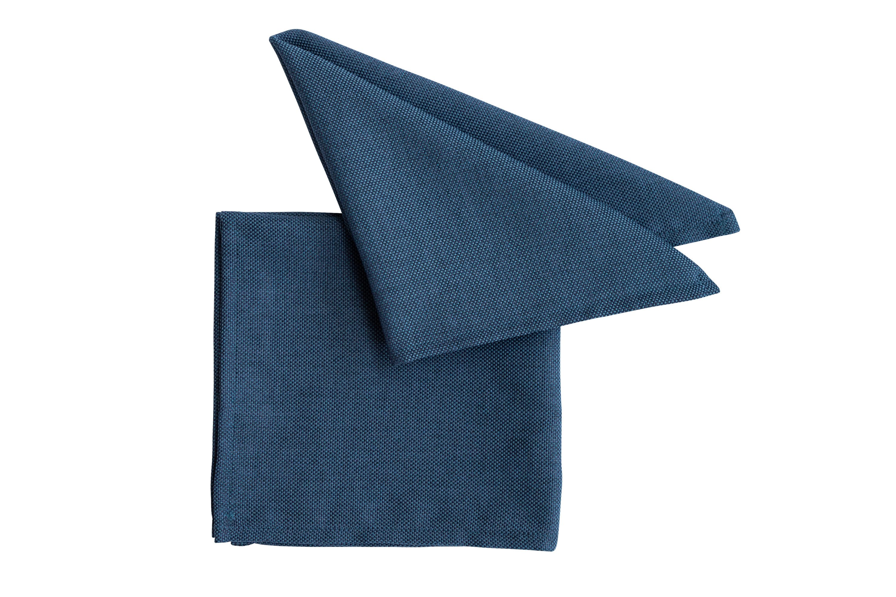 PICHLER Stoffserviette Serviette 6er Set Panama Rechteck 040/040 indigo, (Spar-Set, 6 St., 6 Servietten), Servietten Fest Feier Kommunion