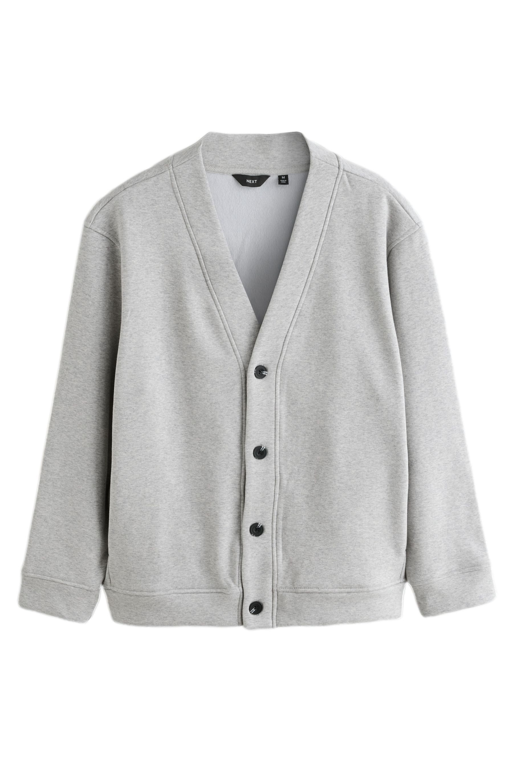 Next Strickjacke Strickjacke mit Velours und Streifen (1-tlg)