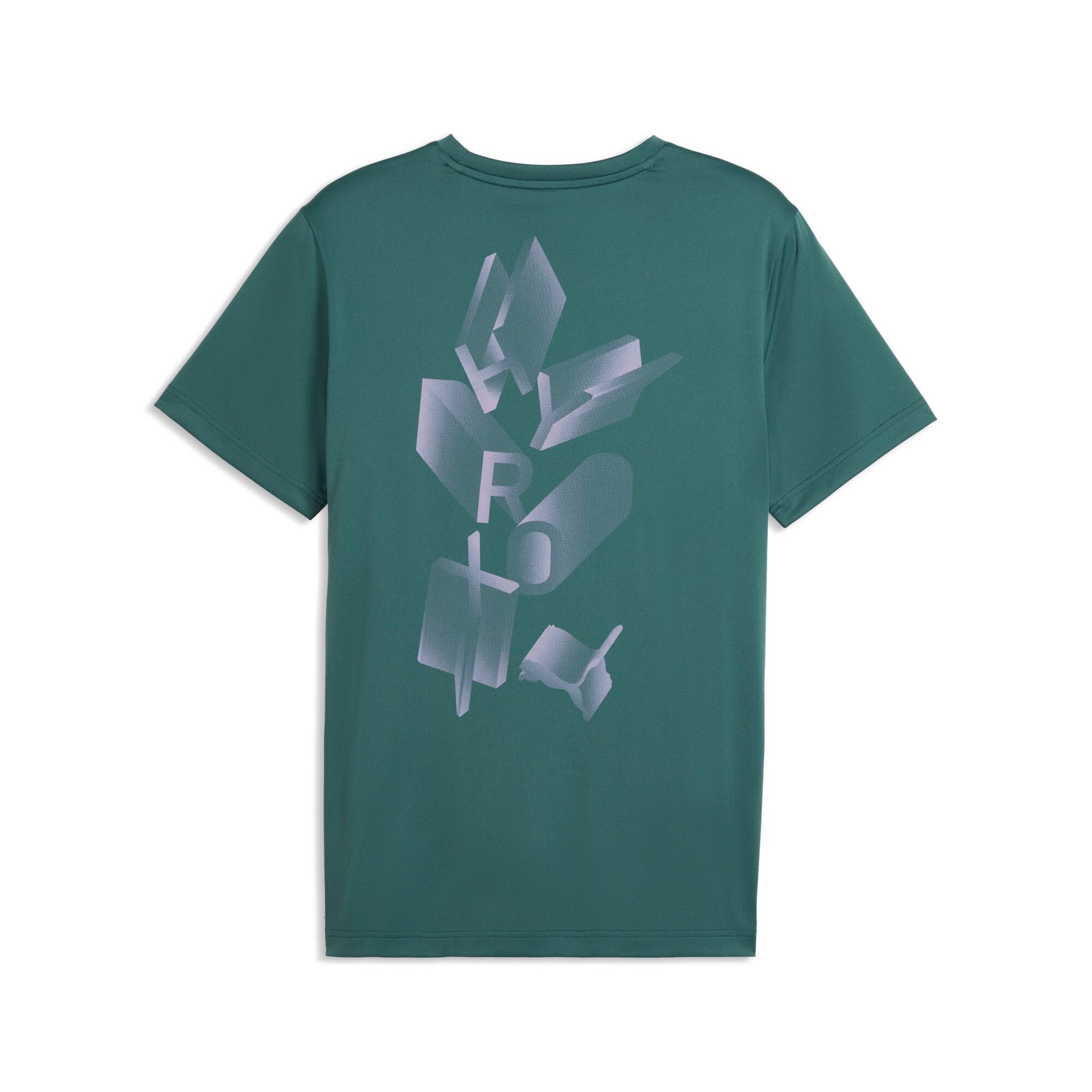 PUMA Trainingsshirt M X HYROX POLY GRAPHIC TEE Regular Fit, atmungsaktiv, schnell trocknend, sportlicher Stil – Bild 2 von 2