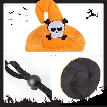 GelldG Kopfschutz Halloween-Kostüm für Haustiere, Fledermaus-Hut, Party, Kopfschmuck