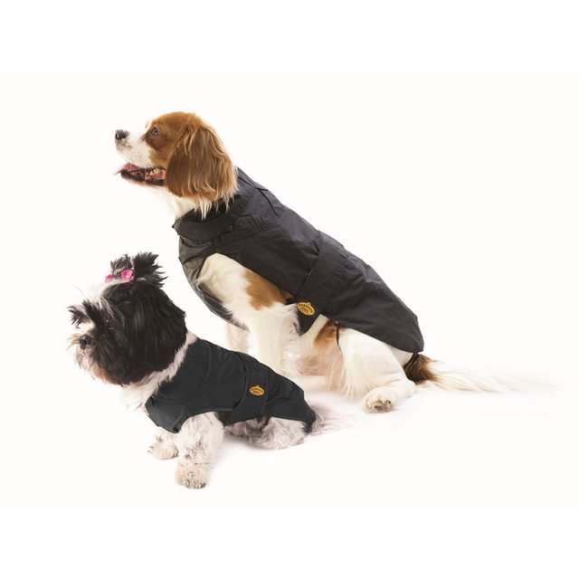 Fashion Dog Hunderegenmantel Regenmantel für Hunde – Schwarz, wasserdicht, für alle Hunderassen geeignet