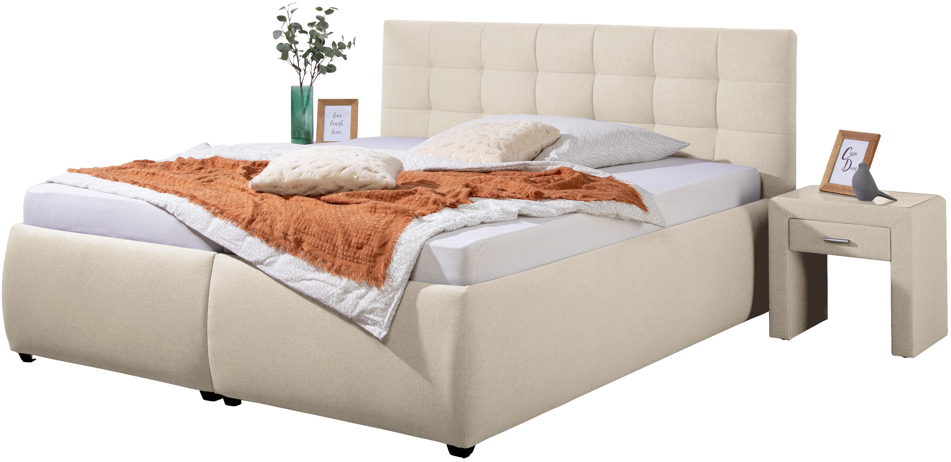 Maintal Polsterbett "Felsental" inklusive Bettkasten, in H2, H3 & H4 erhält günstig online kaufen