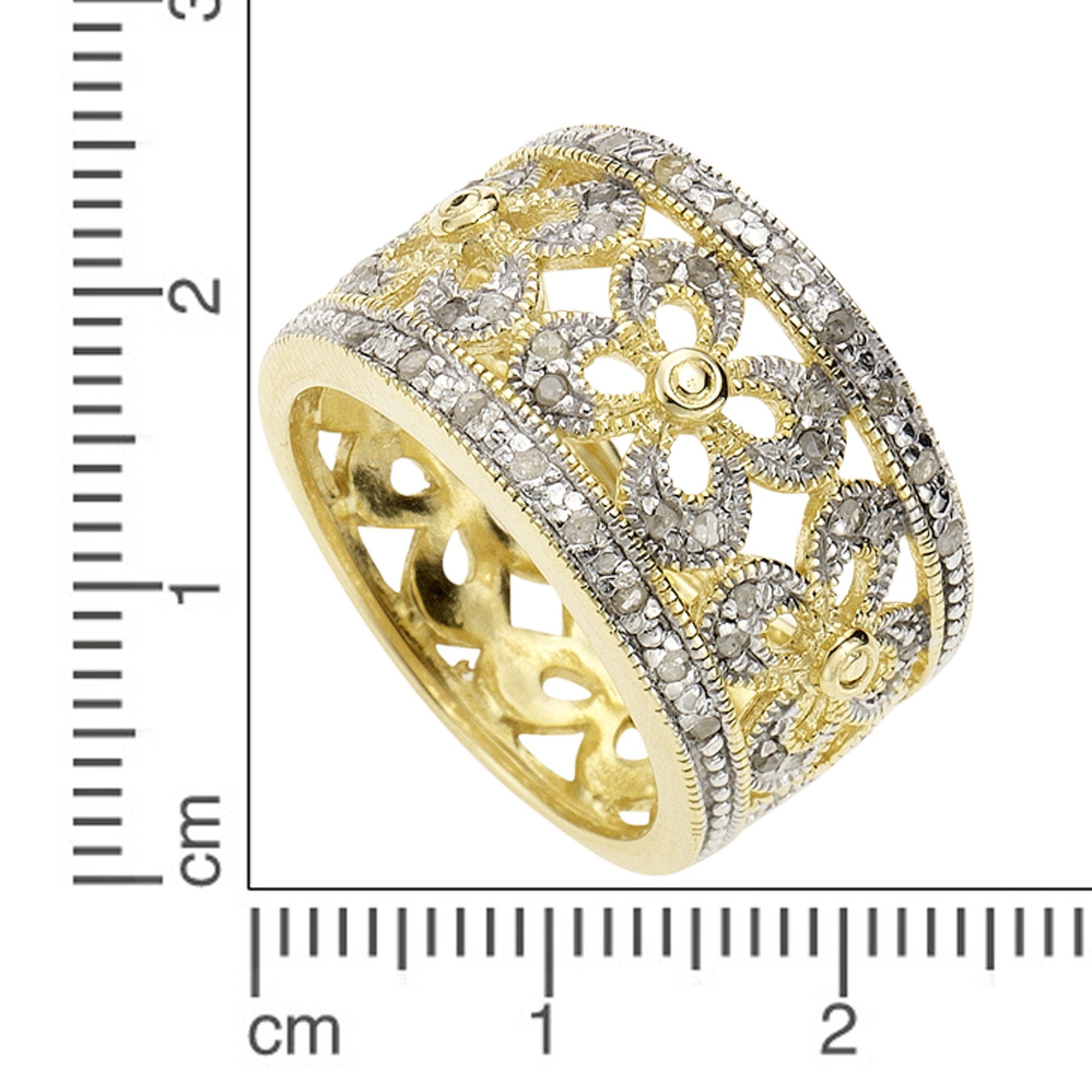 K. 925 Silber Fingerring Ellen 0,20ct. Diamant by Diamonds