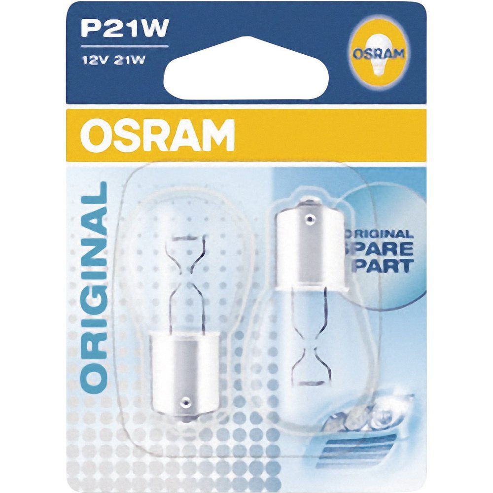 OSRAM P21W KFZ-Ersatzleuchte Osram Ultra 12 21 V Leuchtmittel W Life 7506ULT-02B Signal
