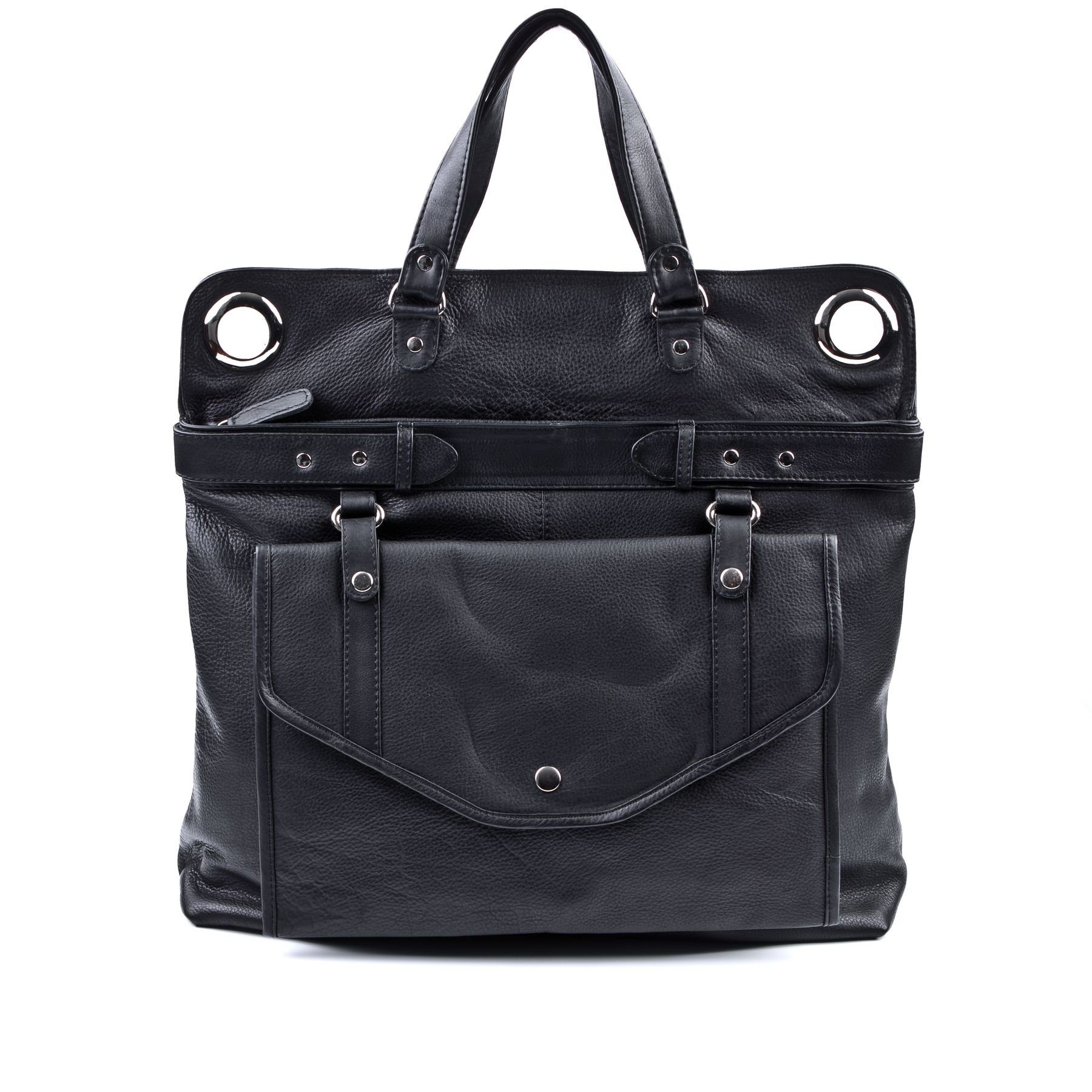 BACCINI Umhängetasche echt Leder Damen Wickeltasche groß schwarz WENDY, Umhängetasche echt Leder Damen, Baby-Tasche schwarz