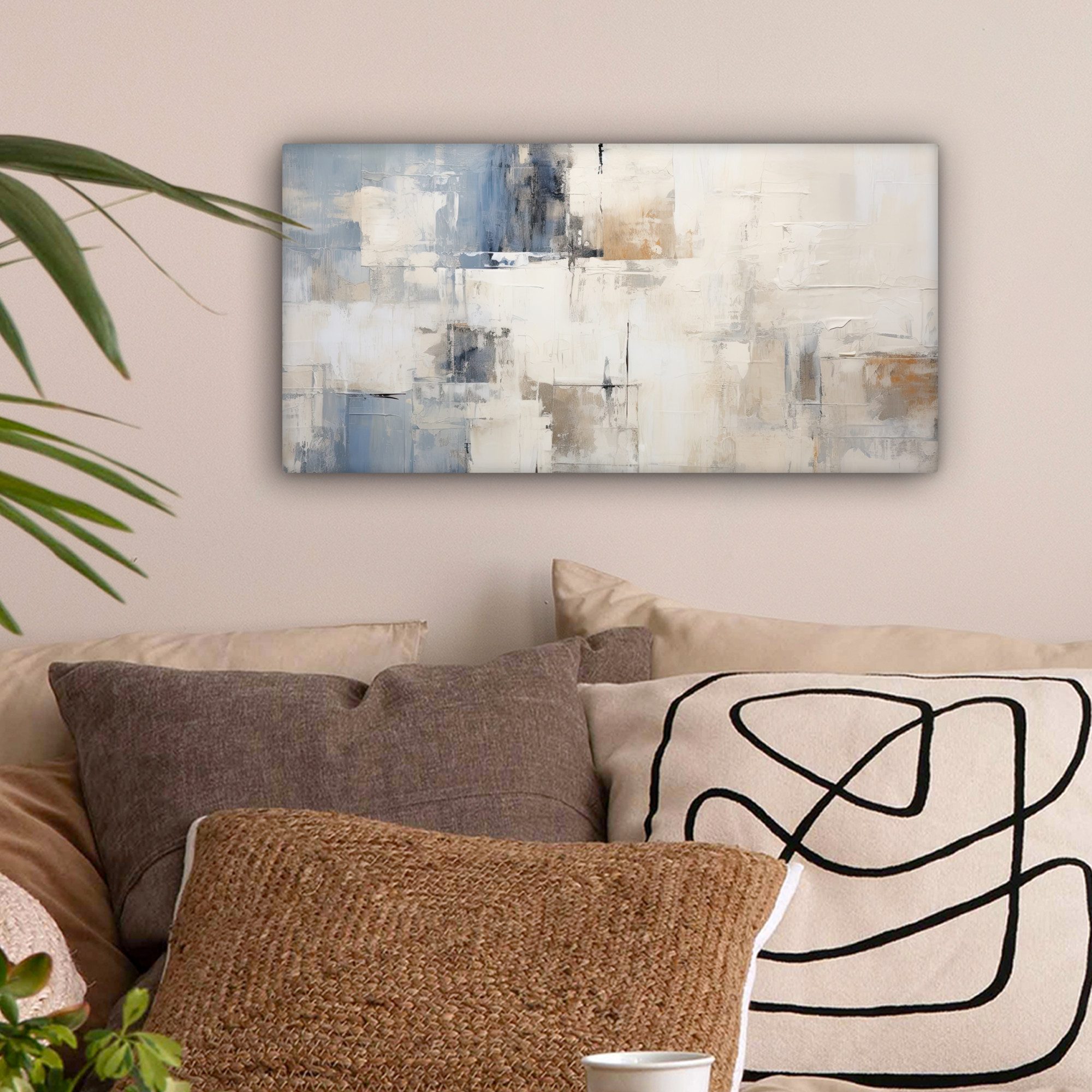 OneMillionCanvasses® Leinwandbild Panorama Aquarell - Abstrakt günstig online kaufen