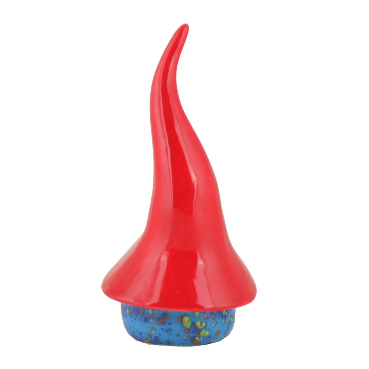 Tangoo Gartenfigur Tangoo Keramik-Wichtel mittelblau gesprenkelt, (Stück)