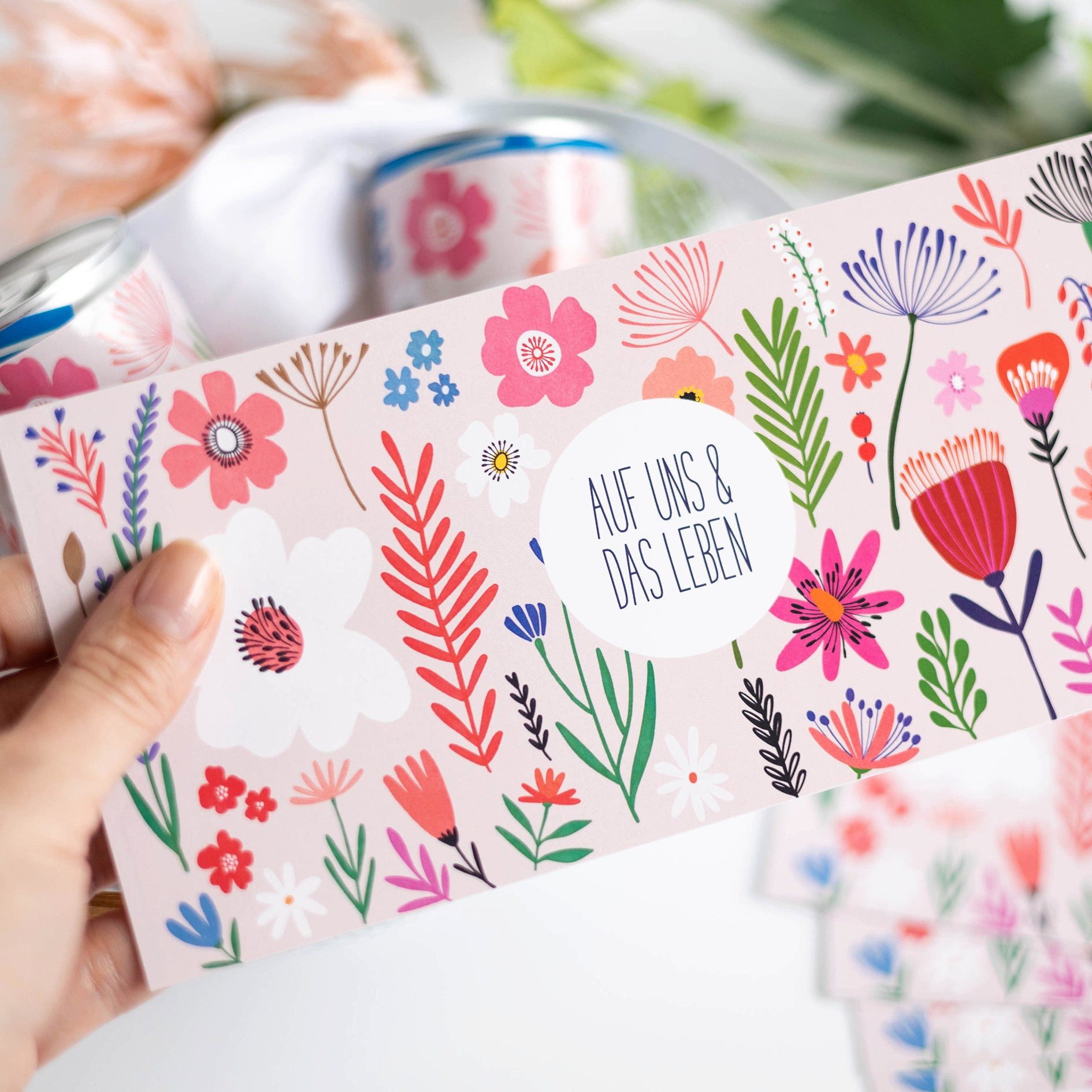 heaven+paper Sticker Prosecco Sticker BLOOMY FRIENDS, hochwertig & modernes Design, (1-tlg), Hergestellt in Deutschland