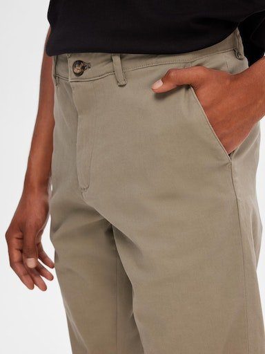NOOS vetiver SELECTED Chinohose PANT HOMME NEW FLEX MILES SLH175-SLIM