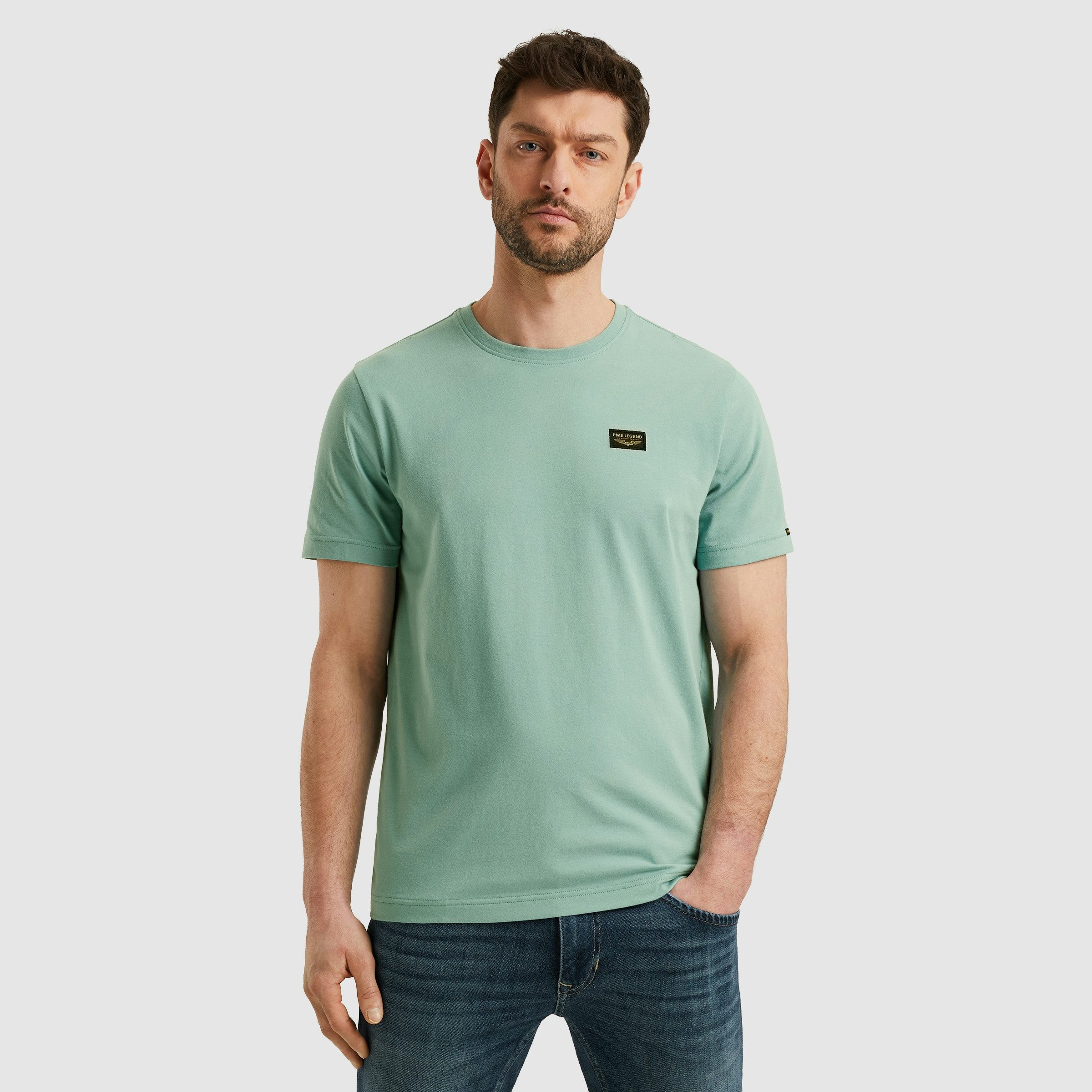 PME LEGEND T-Shirt mit Logobadge