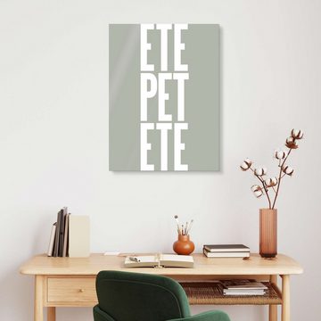Posterlounge Acrylglasbild Typobox, Etepetete, Küche