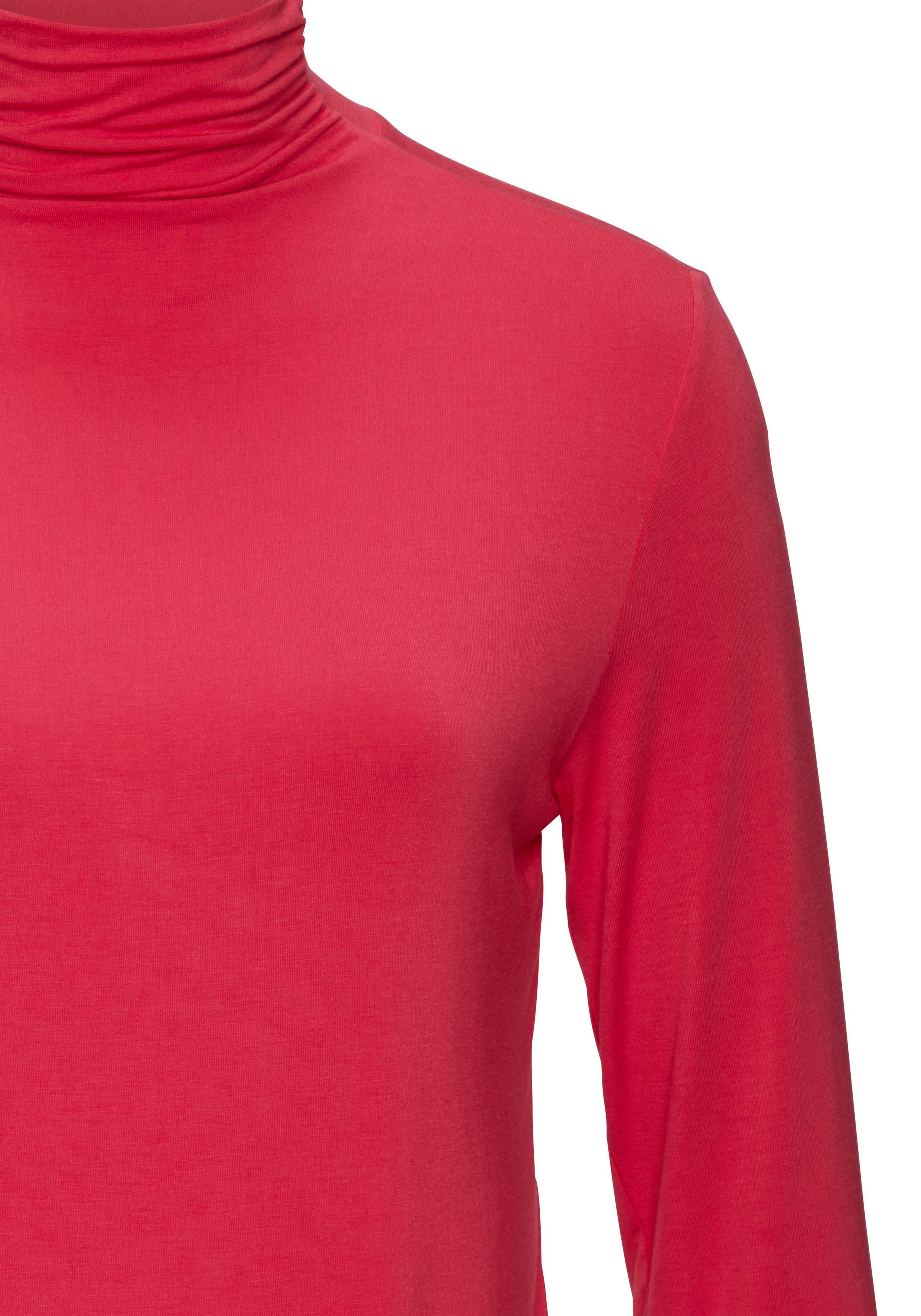 LASCANA Stehkragenshirt aus weichem Viskose-Stretch (2er-Pack)