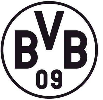 Wall-Art Wandtattoo BVB Borussia Schriftzug mit Logo (1 St), selbstklebend, entfernbar