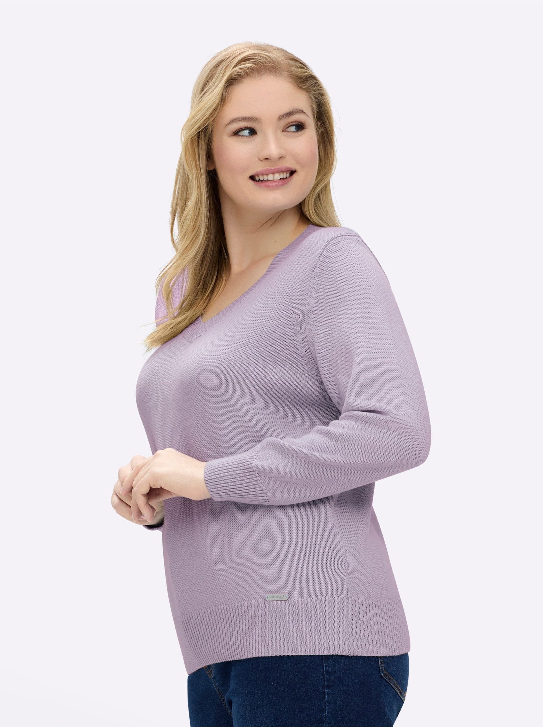 Witt Strickpullover Pullover Langarm Materialmix