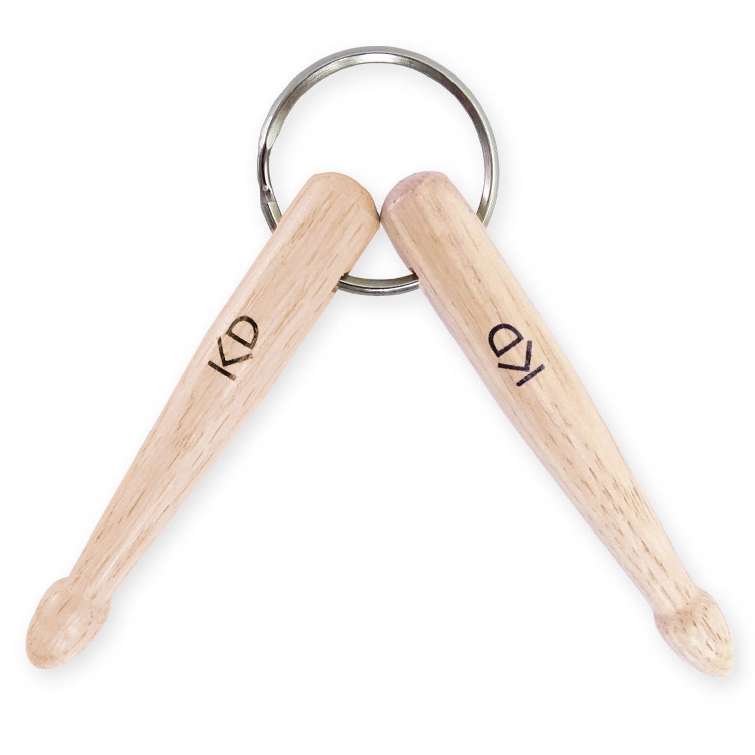 keepdrum Барабанные палочки keepdrum Schlüsselanhänger Mini-Schlagzeugstöcke (Schlüsselanhänger, Schlüsselanhänger), Mini-Drumstick Schlüsselanhänger - ideal als Musikergeschenk