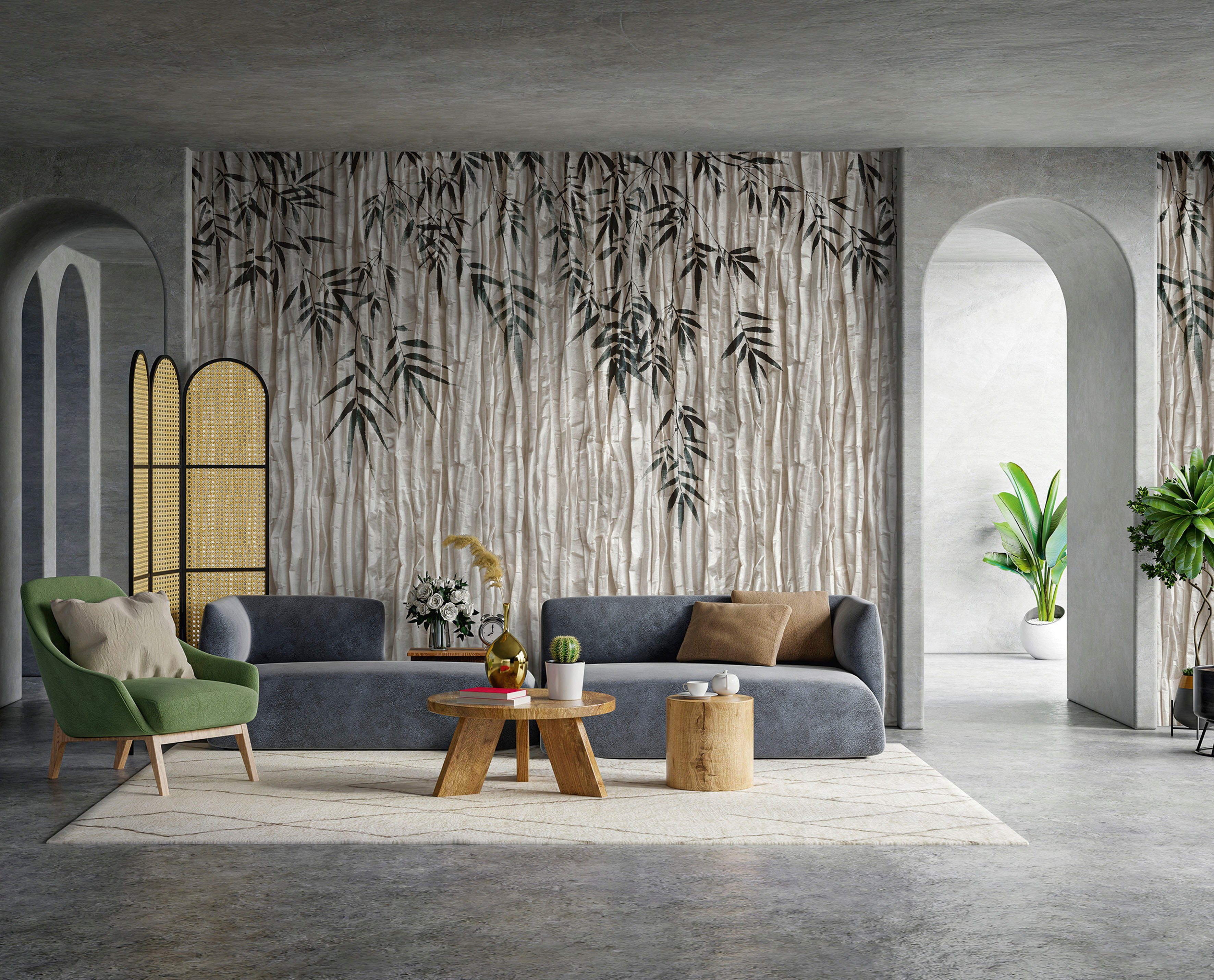 Marburg Fototapete Feelija, glatt, matt, moderne Vliestapete für Wohnzimmer Schlafzimmer Küche grau-beige