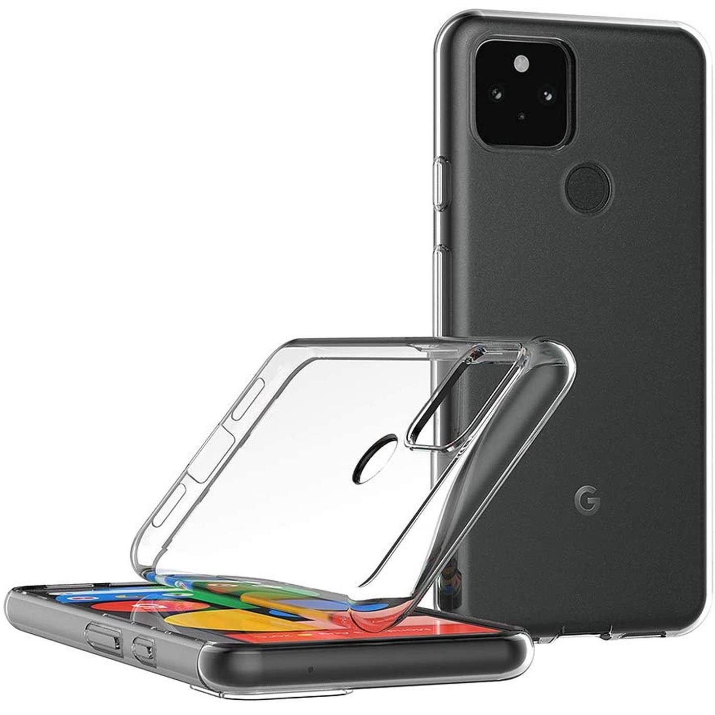 CoolGadget Handyhülle Transparent Ultra Slim Case für Google Pixel 4a 5G 6,2 Zoll, Silikon Hülle Dünne Schutzhülle für Pixel 4a 5G Hülle