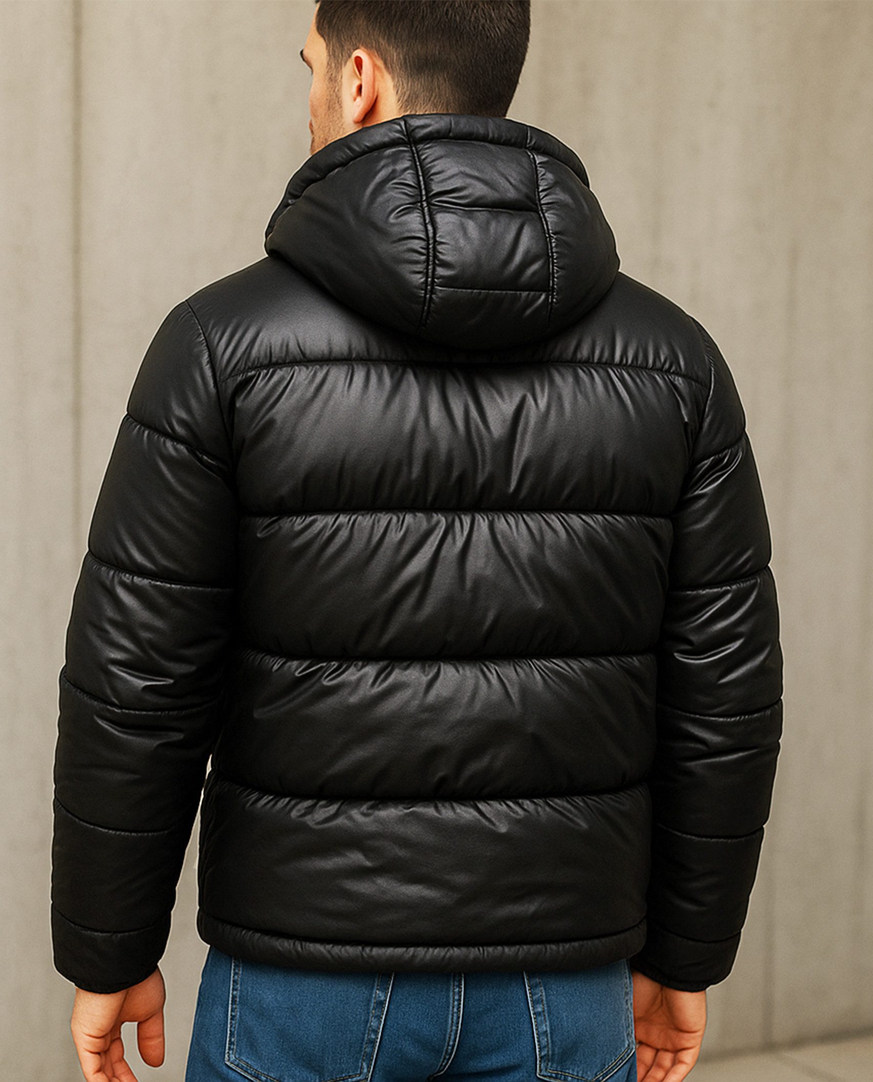 RMK Winterjacke Herren Invierno Bomberjacke Outdoorjacke Puffer Glanz Männer Jacke