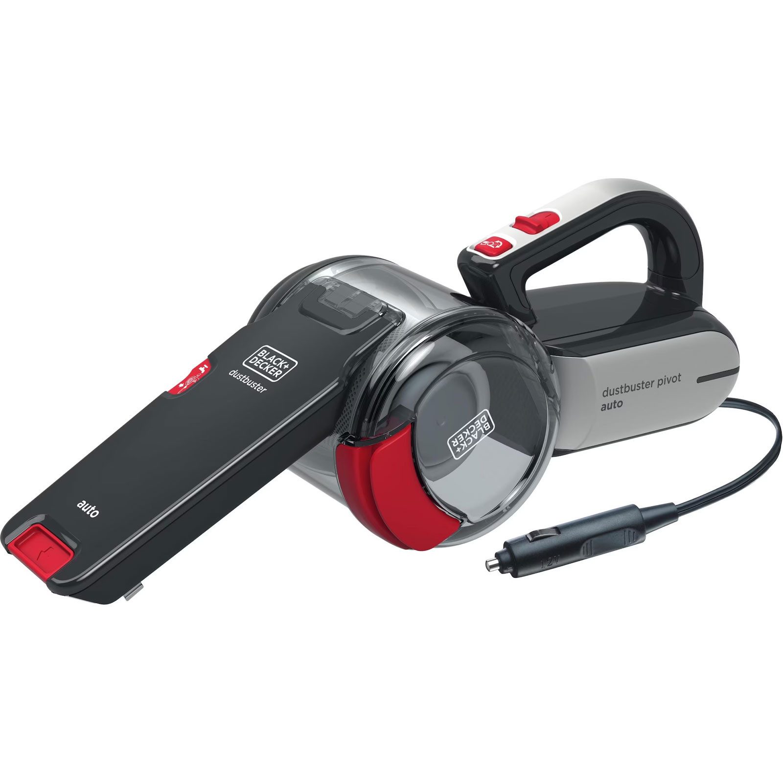 Black + Decker Akku-Hand-und Stielstaubsauger PV1200Av, Drei-Stufen-Filtrationssystem, ausziehbare Fugendüse
