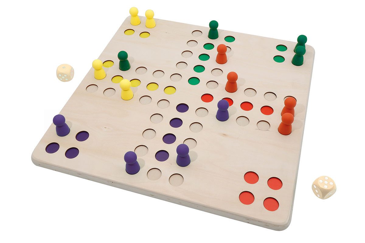 Forchtenberger Puzzle & Spiele Spiel Ludo Spiel Silikon, Familienspiel