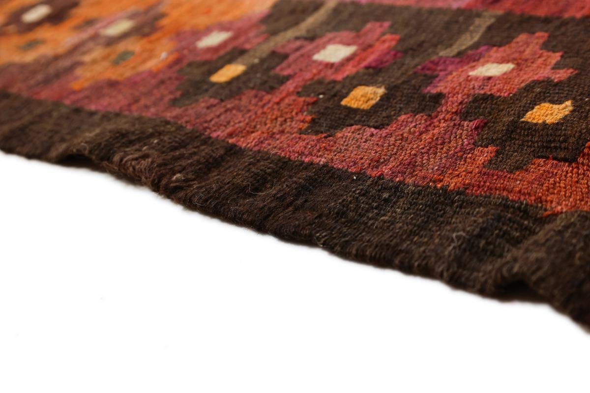 Orientteppich rechteckig, Antik Läufer, Handgewebter Orientteppich 208x376 Kelim Afghan Nain mm Trading, Höhe: 3