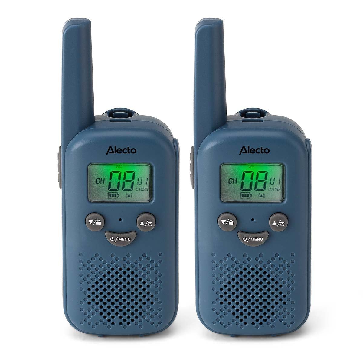 Alecto Funkgerät FR10BU, (2-St), Walkie-Talkie, VOX-Funktion, PTT-Taste für Freizeit-Kommunikation