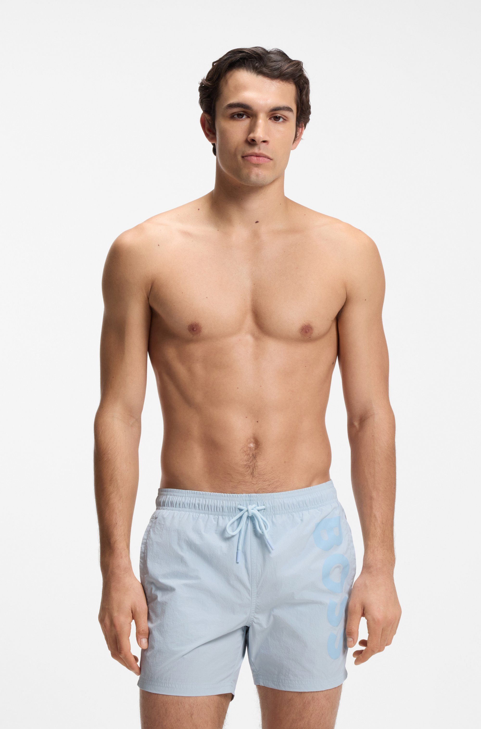 BOSS Badeshorts Octopus Mit BOSS Logoschriftzug, elastischer Taillenbund mit Kordel