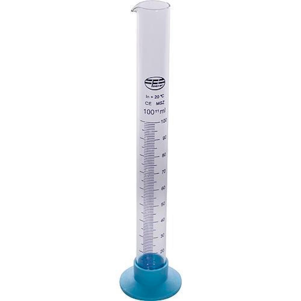 PROREGAL® Glas Messzylinder Messbecher 100ml, WHT Messung,