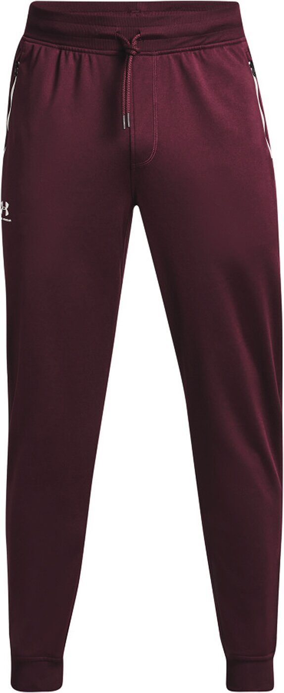 Under Armour® Sporthose SPORTSTYLE TRICOT JOGGER 601 DARK MAROON