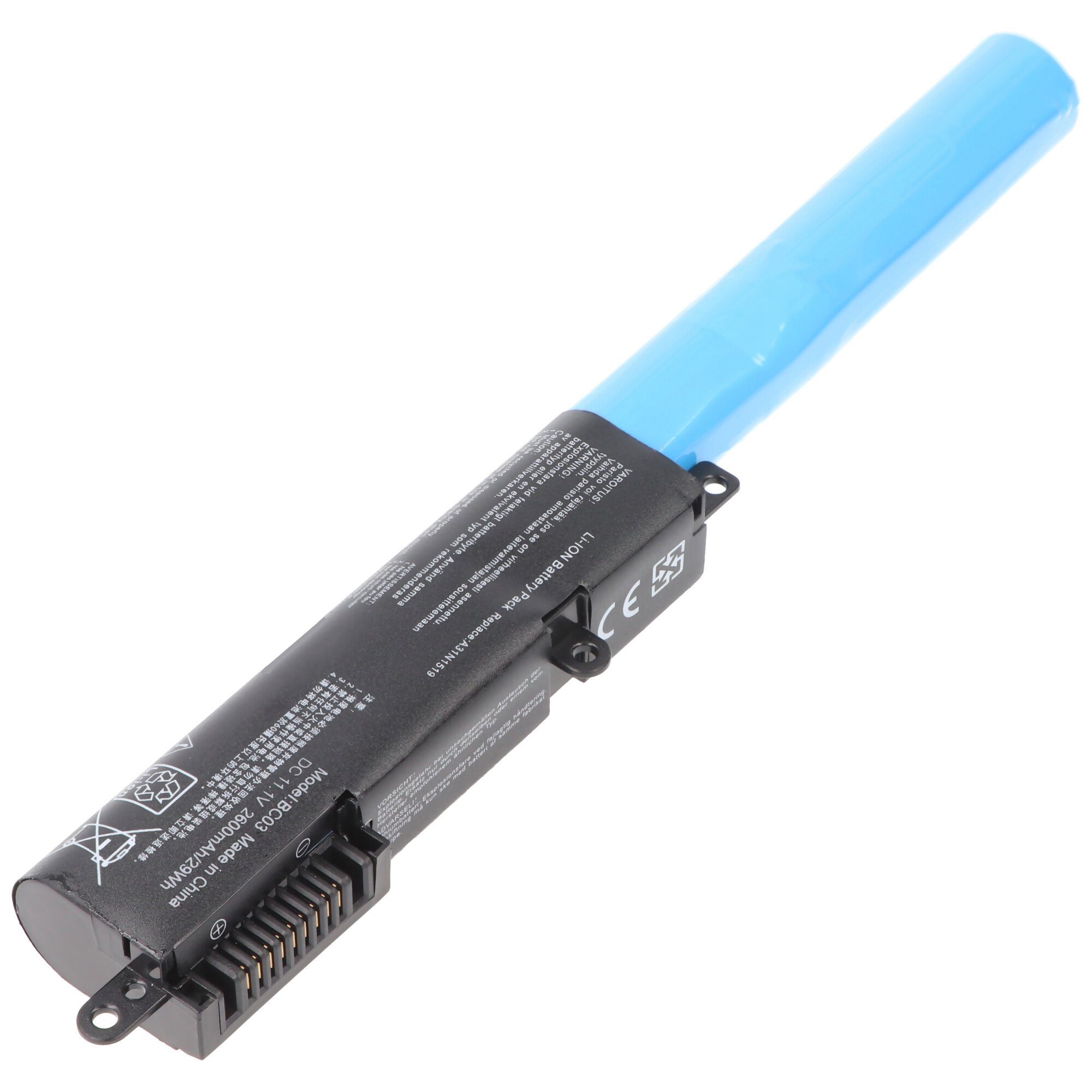 Akku passend für ASUS X540, A31N1519, Li-Ion, 11,1V, 2600mAh, 28,9Wh, Akku