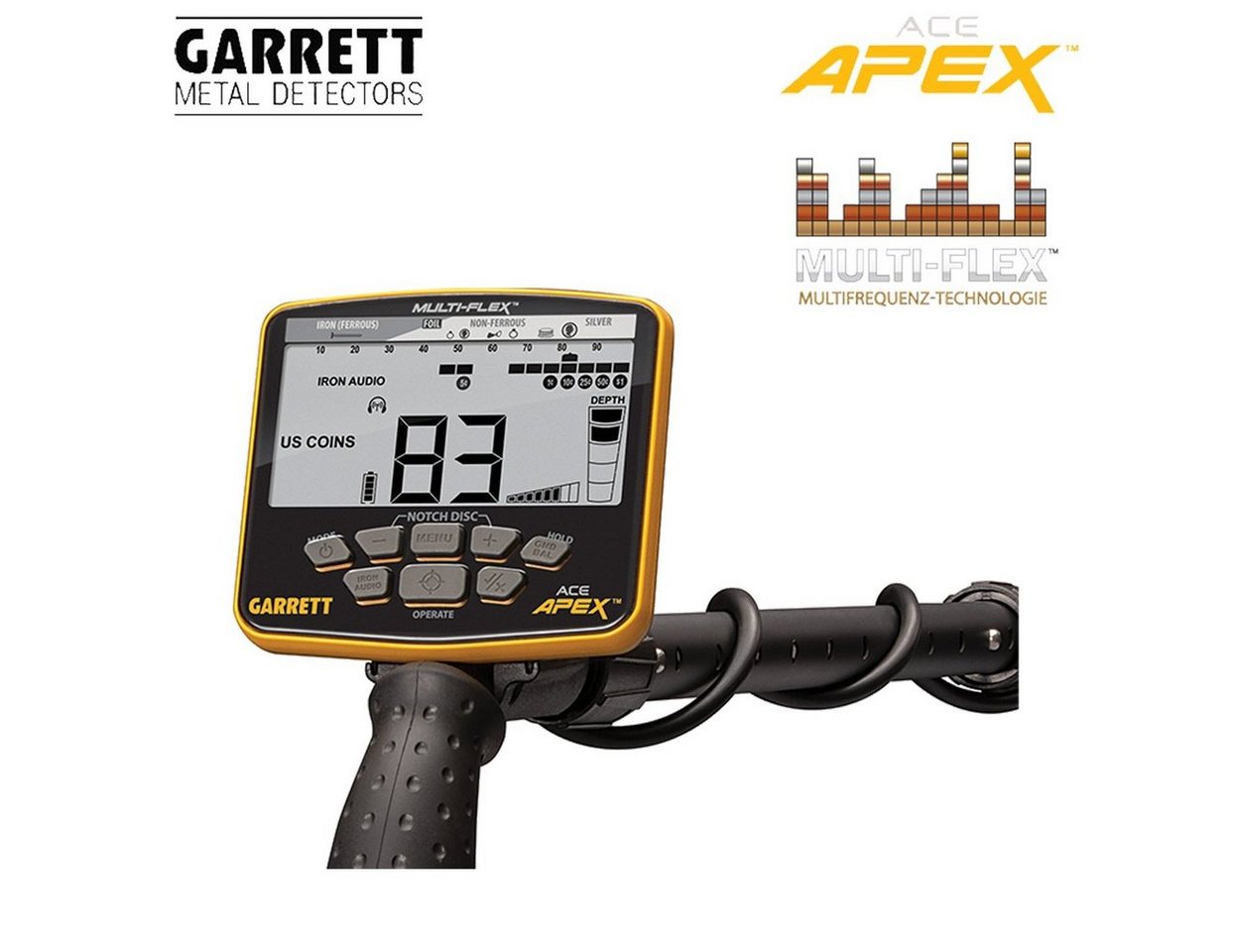 Thumbnail - Garrett Metalldetektor Ace APEX Raider, Multifrequenz