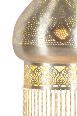 Marrakesch Orient & Mediterran Interior Deckenleuchte Orientalische Lampe Pendelleuchte Silber Archita 60cm