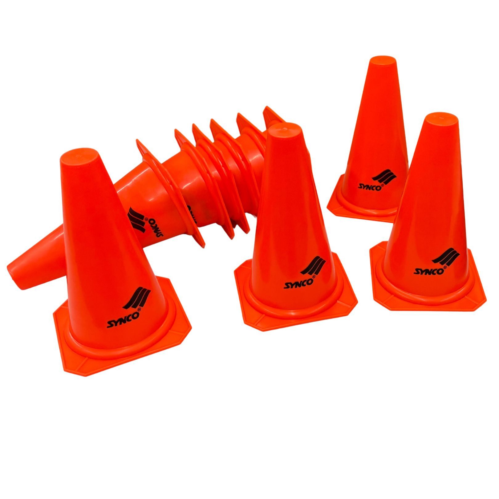 GICO Fußball Synco Kegel Конусы Trainingshütchen Höhe 24 cm - 10er Pack- 1030