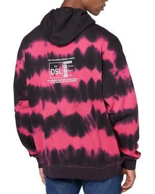 Diesel Kapuzensweatshirt Oversize Kapuzenpullover Violett-Rosa -S-UMMER-A83