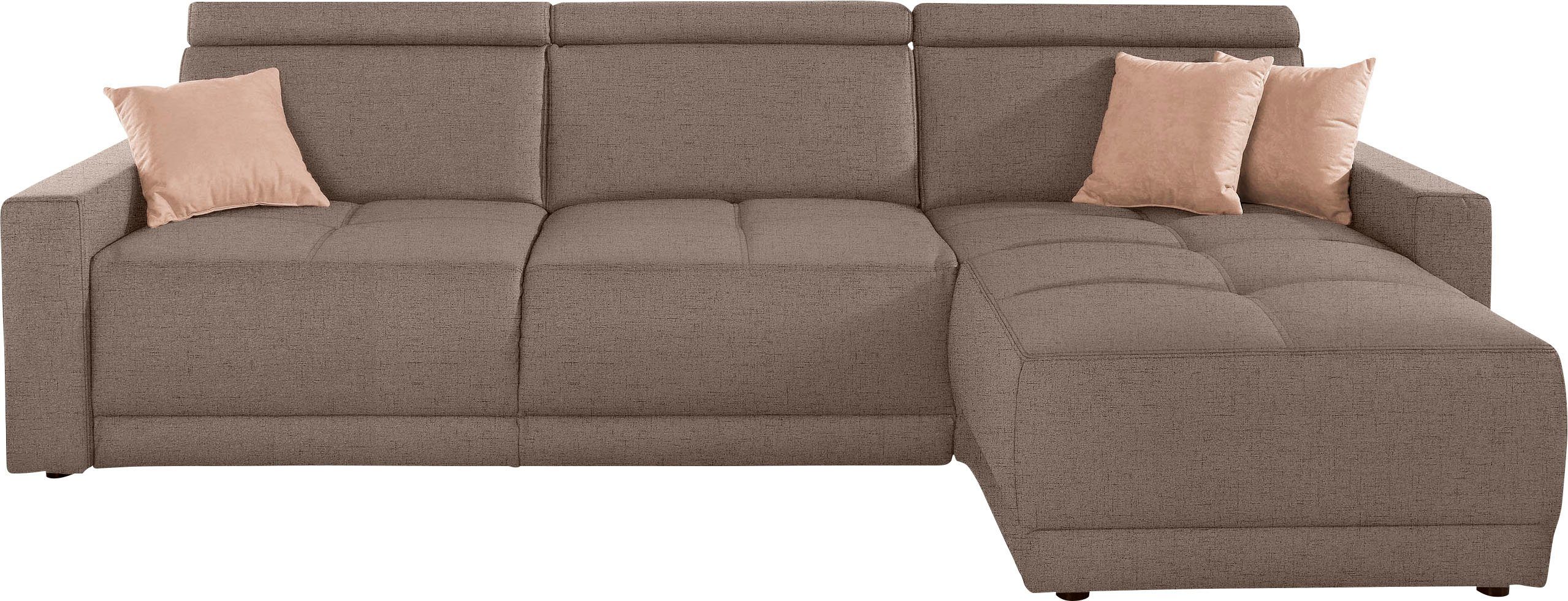 DOMO collection Ecksofa "Ava mit moderner Sitzheftung & toller Doppelnaht, günstig online kaufen