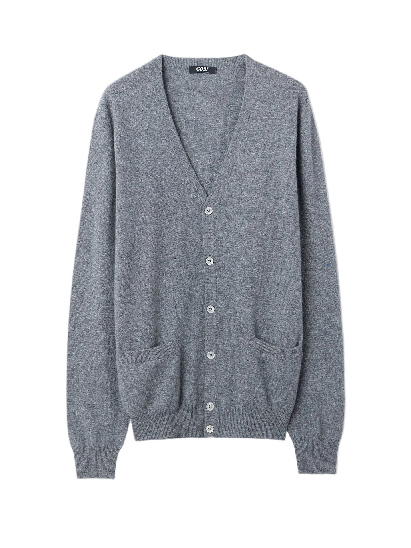 Cardigan V-Ausschnitt Kaschmir Strickjacke mit Knöpfen