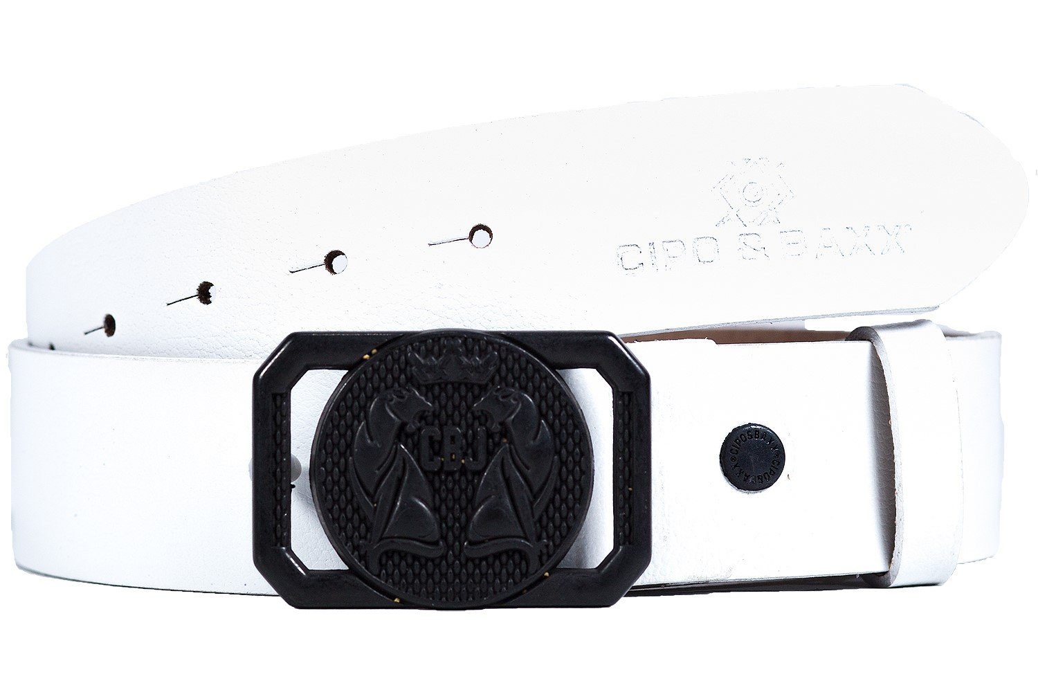 Cipo & Baxx Ledergürtel Eleganter Gürtel BA-CG145 (1-St) mit Edler Schnalle günstig online kaufen